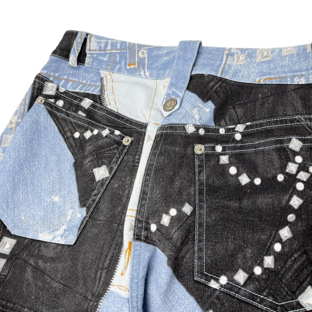 Christian Dior Vintage Jacket Pants Set #38 #36 Denim Blue Black Cotton [102579] - Picture 11 of 14